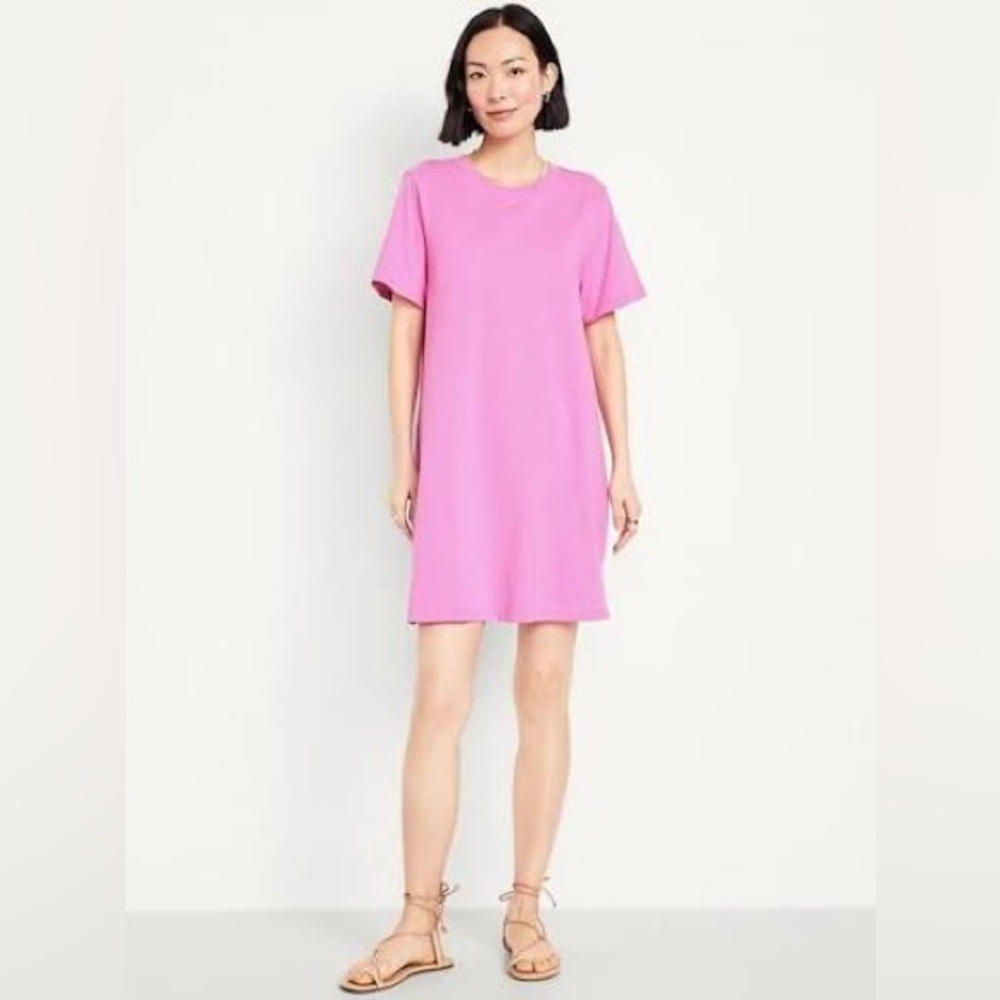 NWT! Old Navy Vintage Crew-Neck Mini T-Shirt Dress. - Multiple 🧱